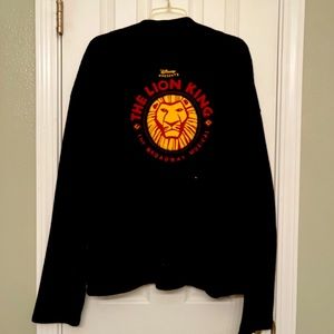 Unisex XL Lion King fleece Sweatshirt black
